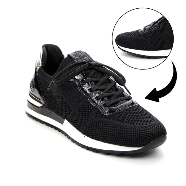 Remonte Vapoknit Black Trainers for Bunions