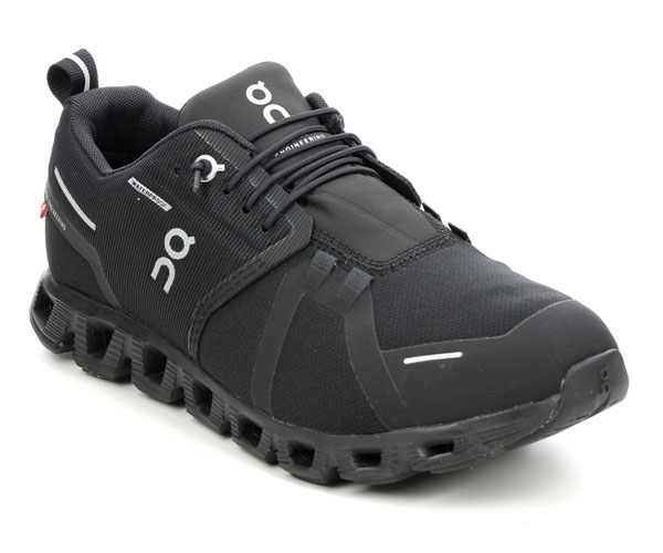 On Running Cloud 5 Tex Black Trainers for Women