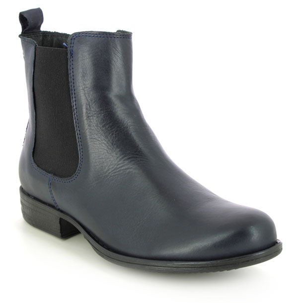 Creator Peechlea women's navy leather Chelsea boots