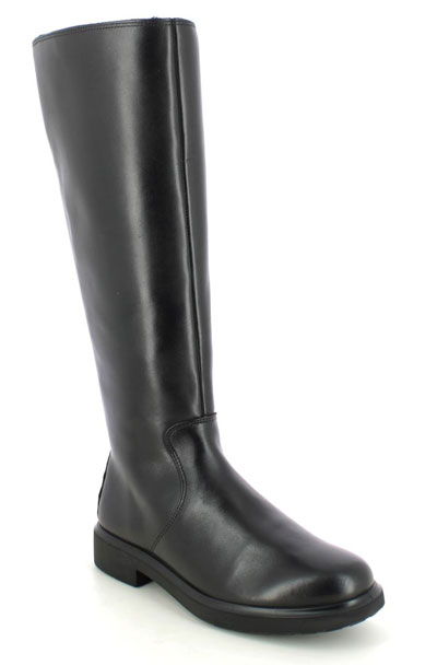 Ecco Amsterdam Metropole Tex women's black knee high boots in premium leather