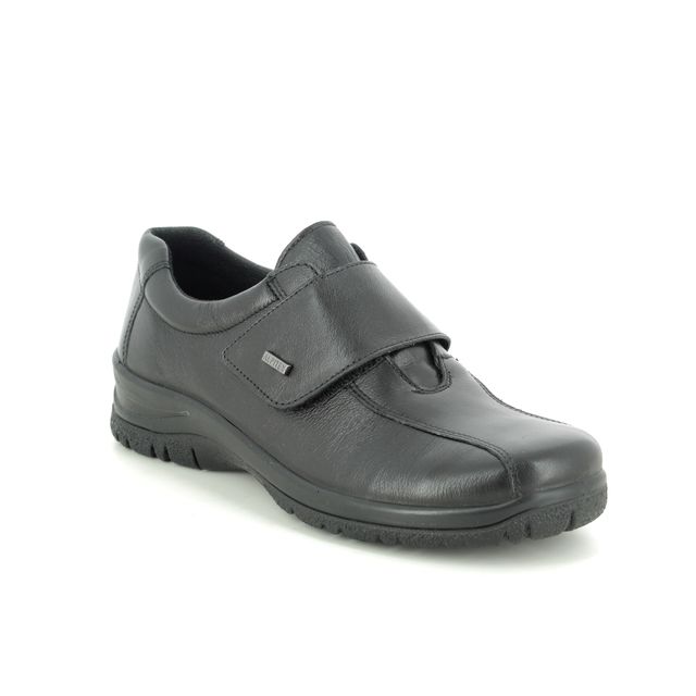 Alpina Ronyvel 05 Tex 4230-8 Black leather Comfort Slip On Shoes