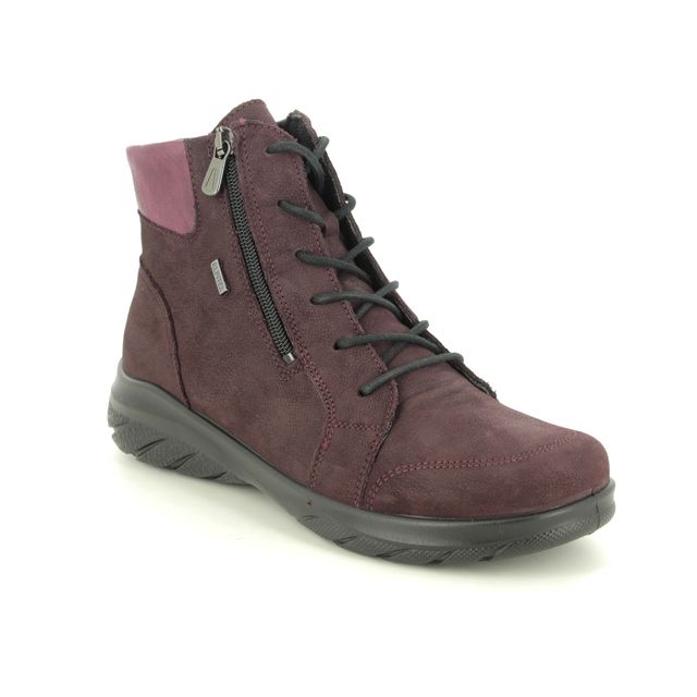Alpina Royal Tex Boot Wine leather Womens Lace Up Boots 0R85-2