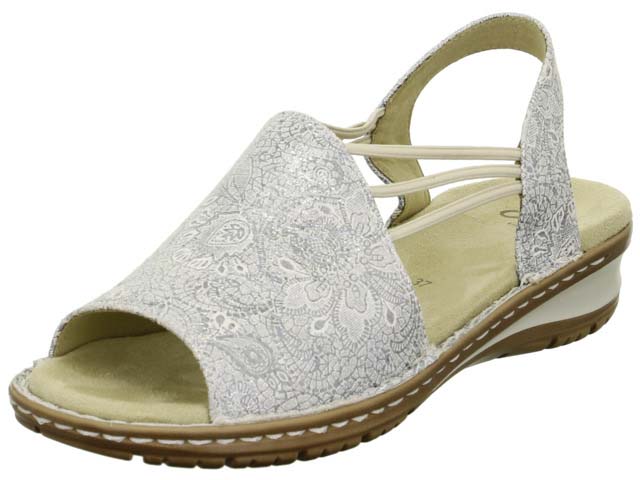 Ara Hawaii Korsika 27241-80 Silver Glitz Comfortable Sandals