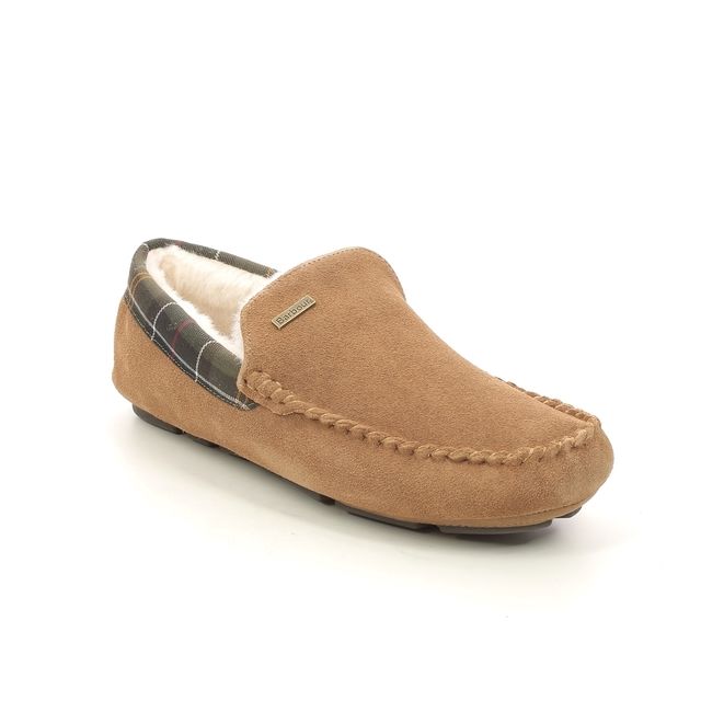 Barbour Slippers - Tan suede - MSL0001/BE51 MONTY