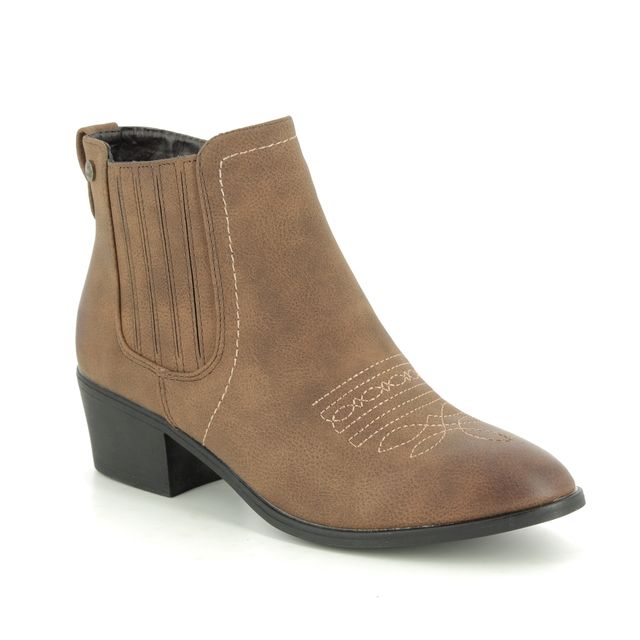 Begg Exclusive Dremoy Tan Womens Ankle Boots B82104-21