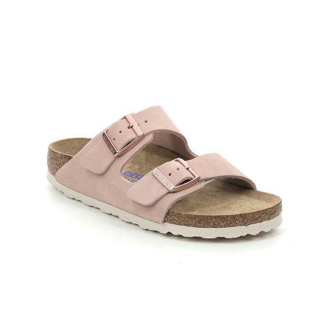 Birkenstock Arizona Ladies 1015892 Pink suede Slide Sandals