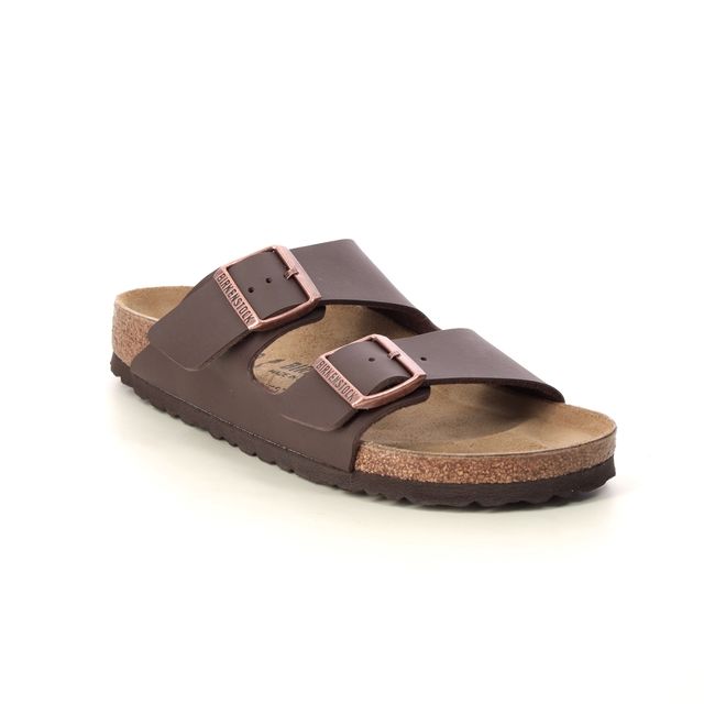 Birkenstock Slide Sandals - Brown - 0051/703 ARIZONA LADIES