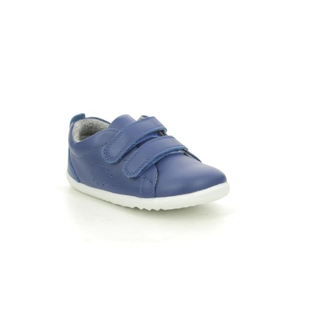 Bobux Grass Court Step Up BLUE LEATHER Kids Boys First Shoes 7289-00