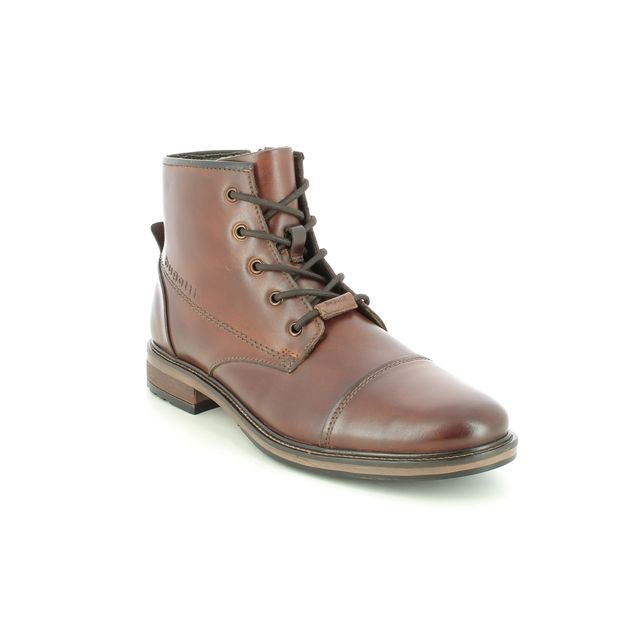 Bugatti Marcello Cap Tan Leather Mens boots 33178239-6300