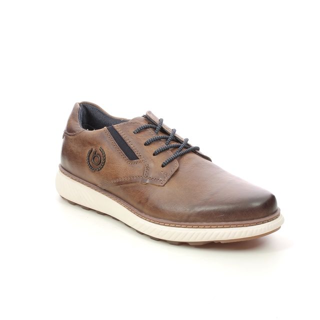 Bugatti Pramo Tan Leather Mens comfort shoes 321A5U01-6300