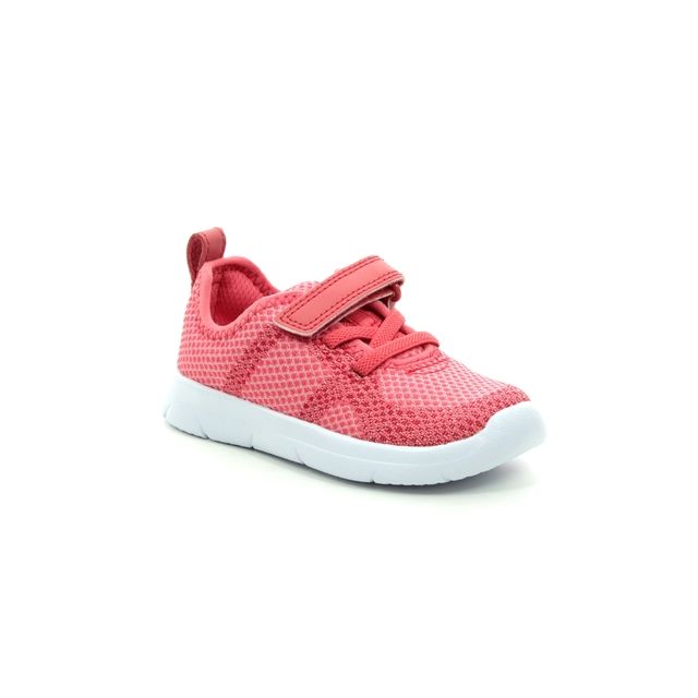 Clarks Ath Flux T Coral Kids toddler girls trainers 4127-26F