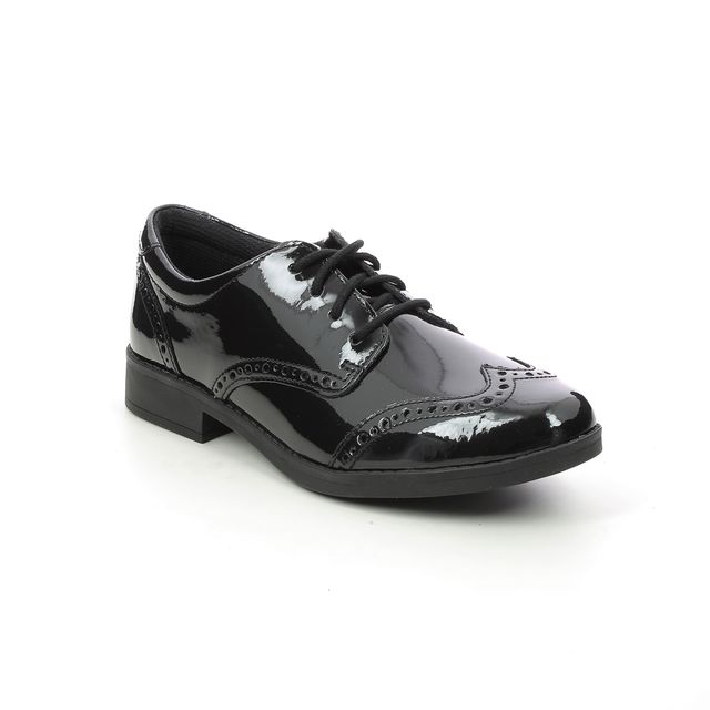 Clarks Aubrie Craft Y Black patent Kids girls school shoes 5272-36F