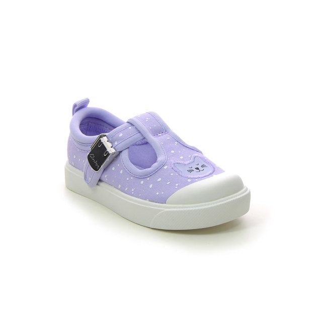 Clarks Toddler Girls Trainers - Lilac - 715936F CITY DANCE T