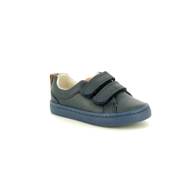 Clarks Toddler Shoes - Navy Leather - 3591/27G CITY OASIS