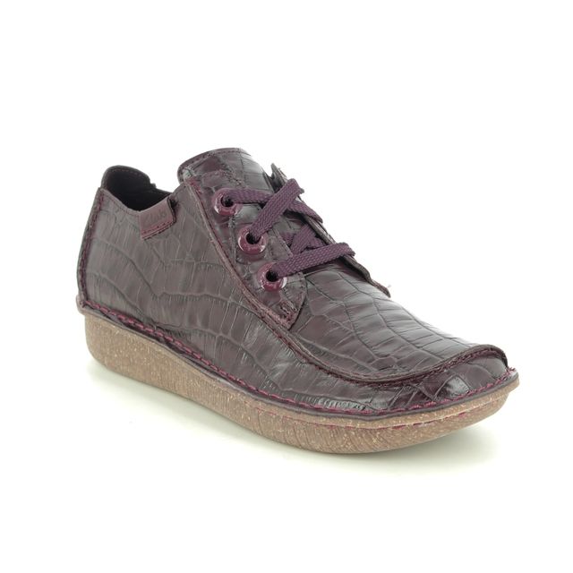 Clarks Funny Dream Burgundy Womens lacing shoes 5106-84D