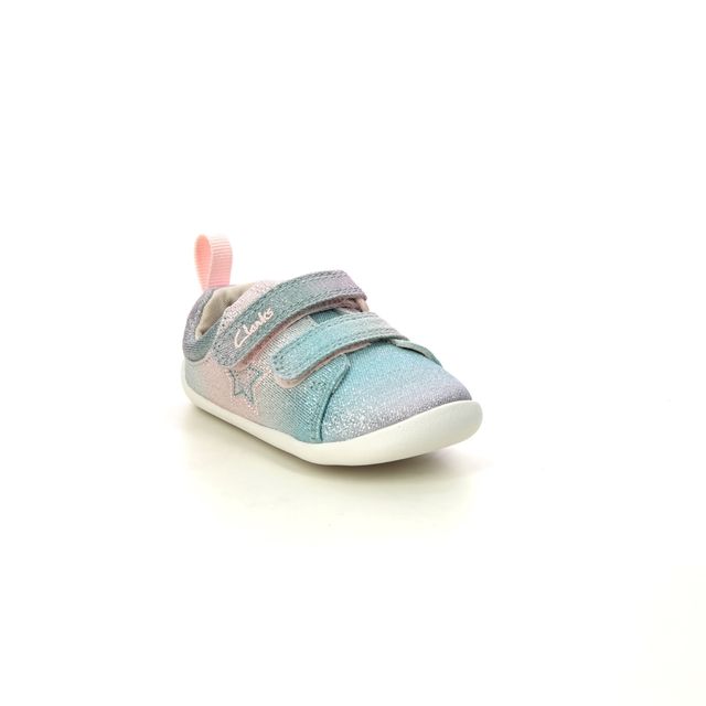 Clarks Girls First And Baby Shoes - Pink Glitter - 766996F ROAMER BRILL T