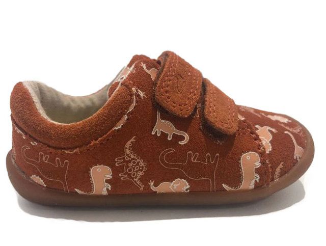 Clarks Roamer Craft T Tan Suede Kids Boys First Shoes 6821-76F