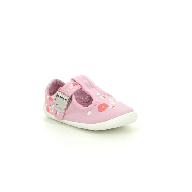 Clarks First Shoes - Pink multi floral or fabric - 565116F ROAMER SUN T