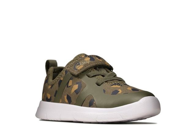 Clarks Ath Flux T 01 Camouflage Kids Toddler Boys Trainers 4986-47G