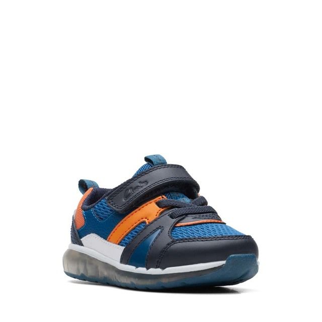 Clarks Toddler Boys Trainers - Blue - 672846F SPARK FLASH T