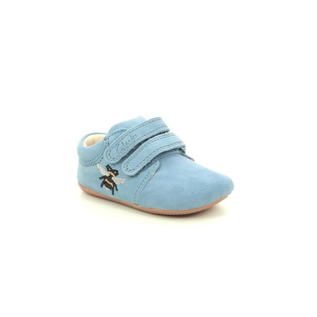 Clarks Star Hope T Blue Suede Kids Boys First Shoes 5787-57G