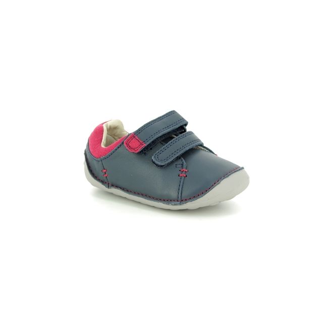 Clarks Tiny Toby Navy Kids Boys First Shoes 2750-58H