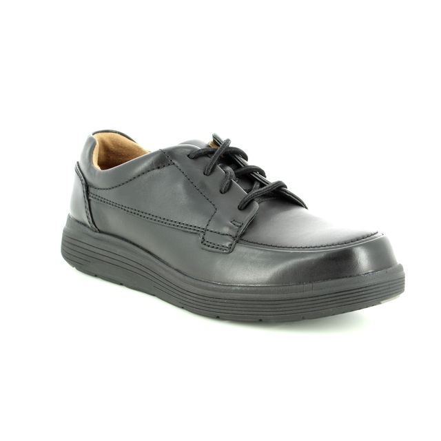 Clarks Comfort Shoes - Black leather - 3698/48H UN ABODE EASE
