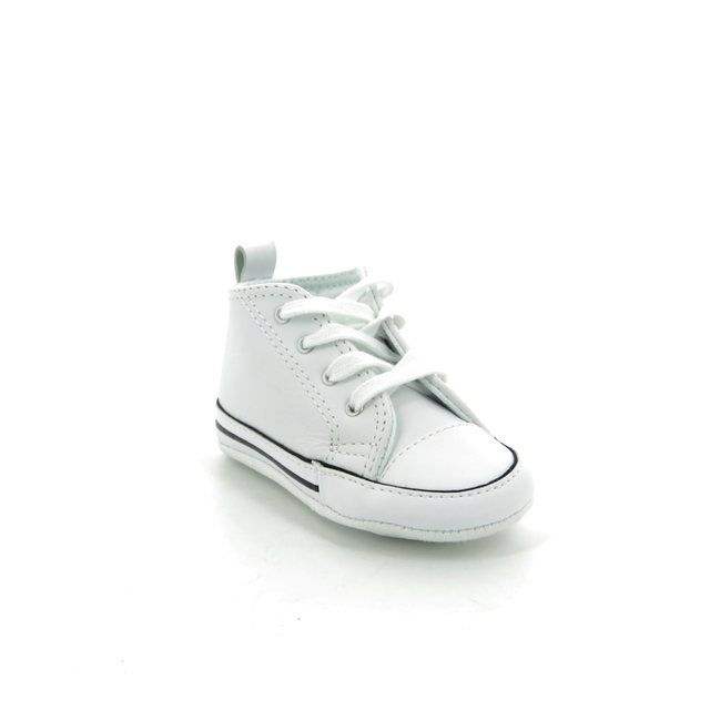 Converse First Star Hi White Kids Boys First Shoes 81229c-100