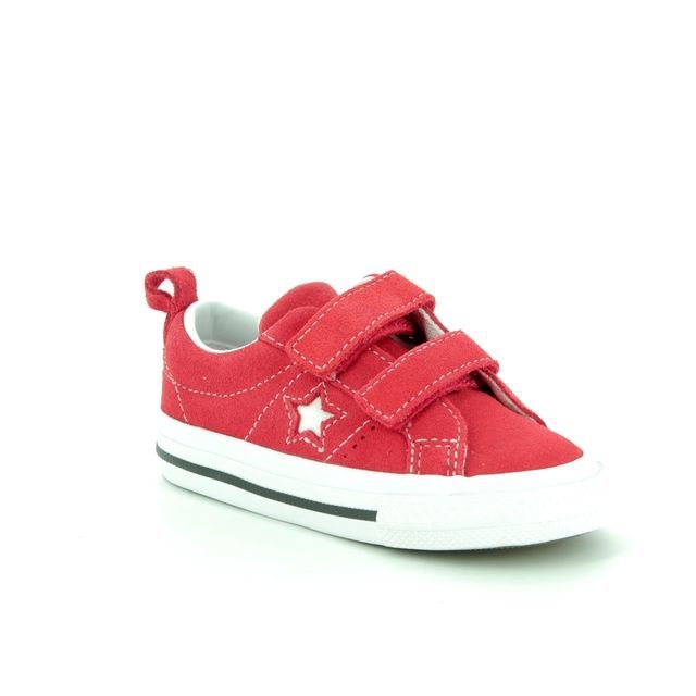 Converse Onestar Vel In Red Kids Toddler Boys Trainers 758493C-600