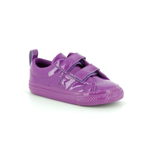 Converse Onestar Vel In Purple Kids toddler girls trainers 762523C-95