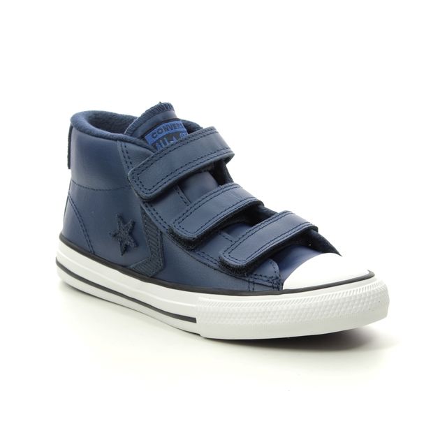 Converse Boys Boots - BLUE LEATHER - 665269C/001 STAR BOOT 3V