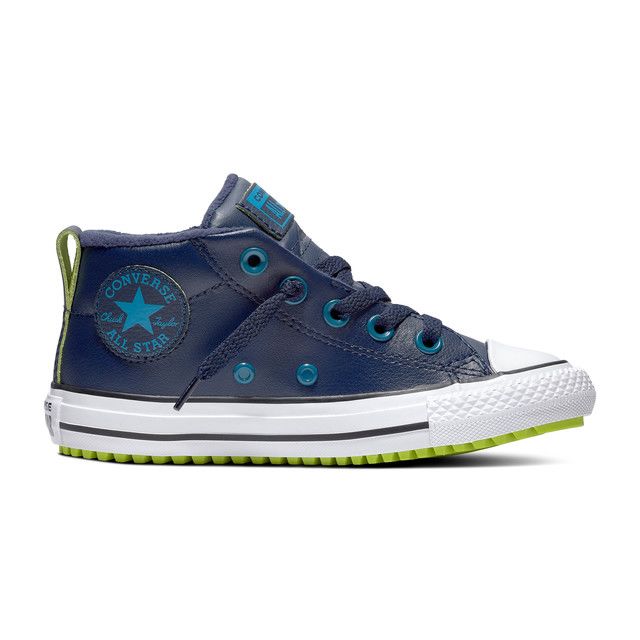 Converse Trainers - BLUE LEATHER - 666006C/001 STREET JNR