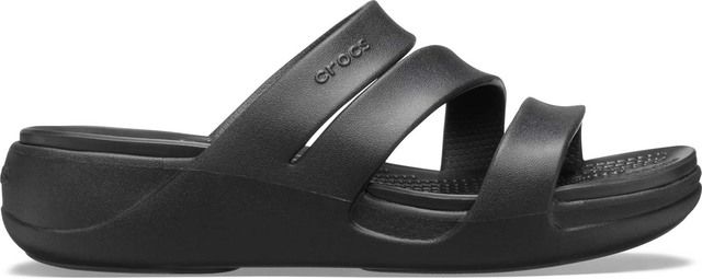 Crocs Monterey Wedge Black Womens shoes 206304-001