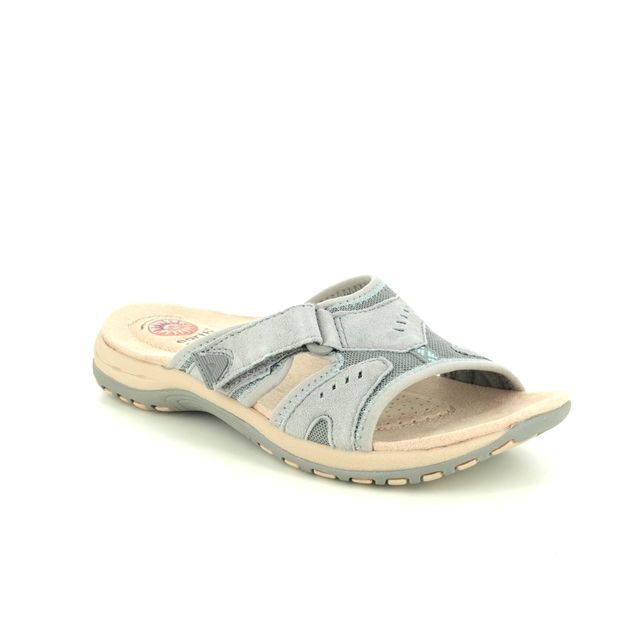 Earth Spirit Slide Sandals - Grey leather - 30517/00 WICKFORD