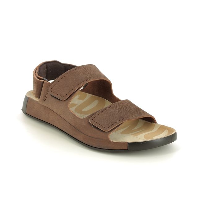 ECCO Sandals - Brown waxy leather - 500944/02482 COZMO  MENS FULL