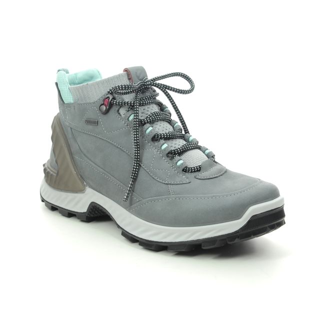 ECCO Exohike Hi Gore 840713-54302 Grey Nubuck walking boots