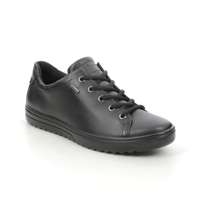 ECCO Fara Gore Tex Black leather Womens lacing shoes 235333-01001