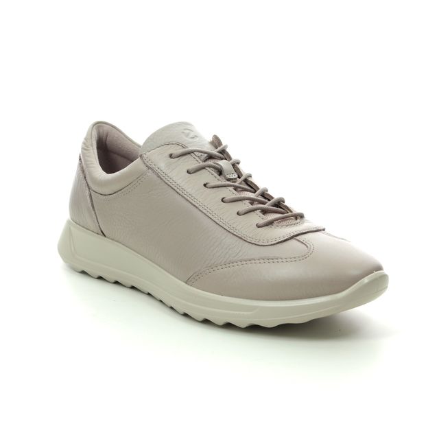 ECCO Flexure Runlace Beige leather Womens trainers 292333-01386