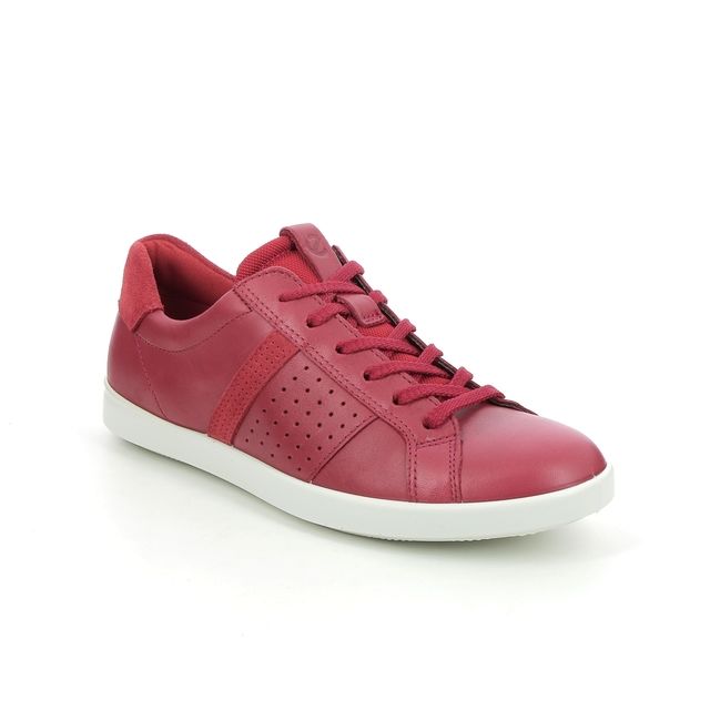 ECCO Leisure Red leather Womens lacing shoes 205093-51389