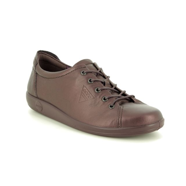 ECCO Soft 2.0 20650351485 Wine leather lacing shoes