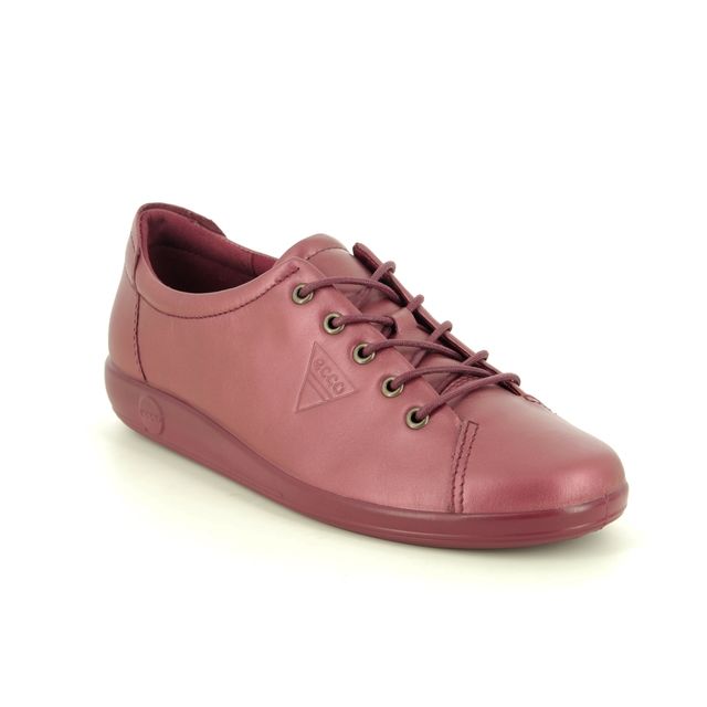 ECCO Soft 2.0 206503-52193 Red leather lacing shoes