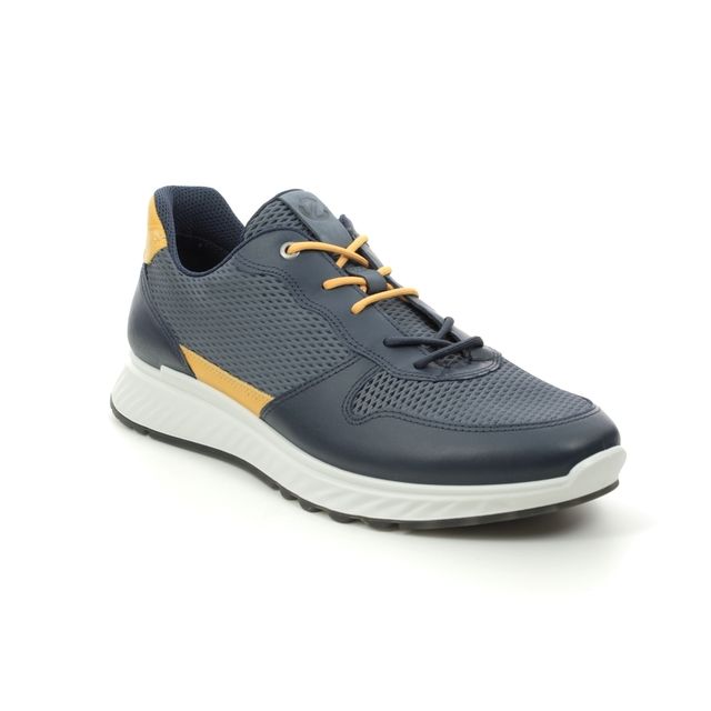 ECCO St.1 Sneaker Navy leather Mens trainers 836194-51862
