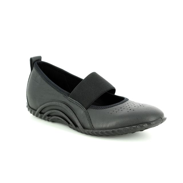 ECCO Mary Jane Shoes - Black leather - 206133/01001 VIBRATION 1.0
