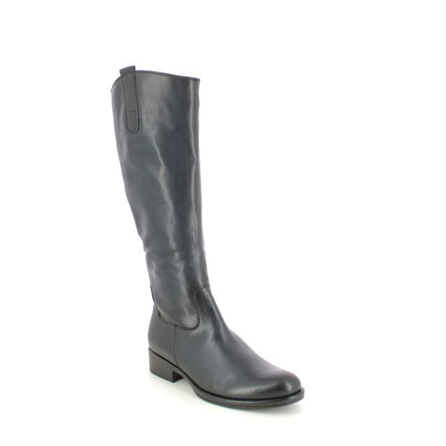 Gabor Absolute Medium Calf Navy leather Womens knee-high boots 91.609.26