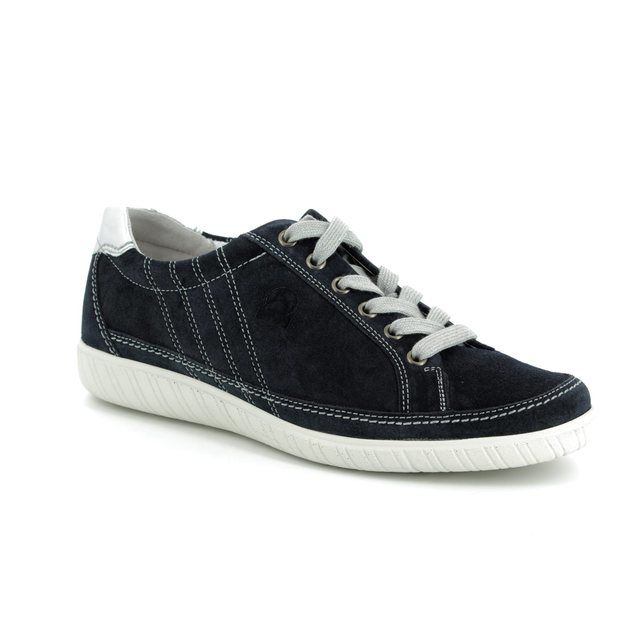 Gabor Lacing Shoes - Navy suede - 86.458.36 AMULET