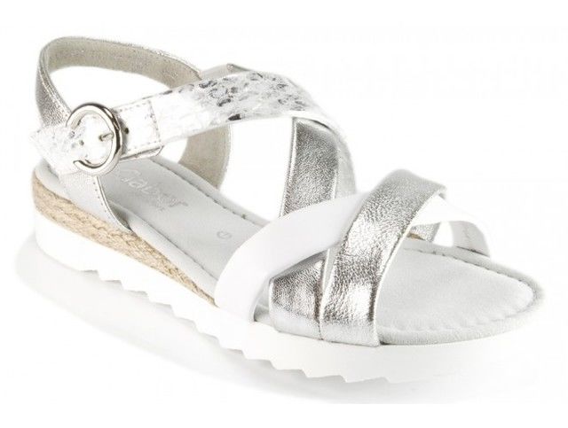 Gabor Flat Sandals - White-silver - 42.741.90 ELIXIR