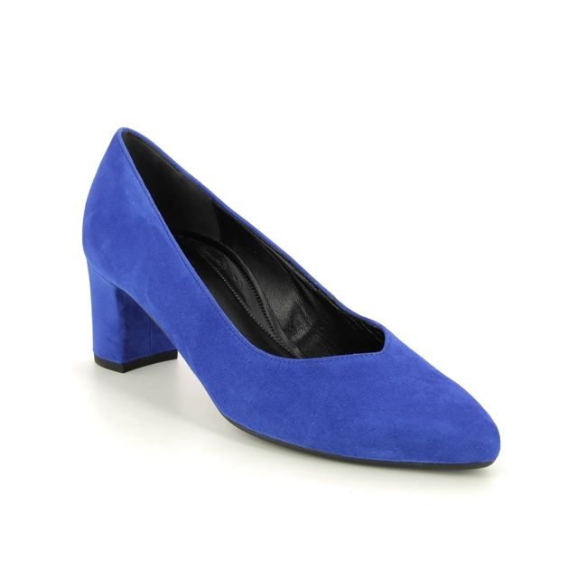 Gabor Helga Blue Suede Womens Court Shoes 32.152.36