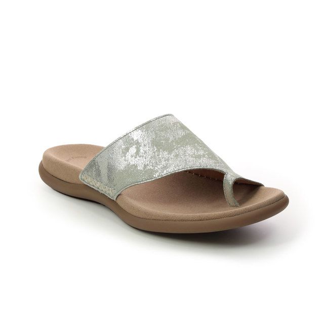Gabor Lanzarote Mint green Womens Toe Post Sandals 23.700.63