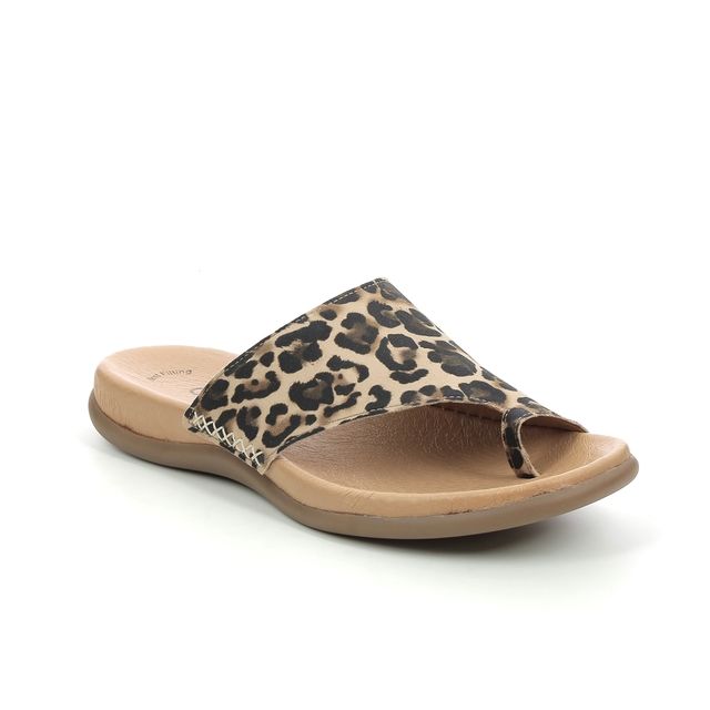 Gabor Toe Post Sandals - Leopard print - 63.700.57 LANZAROTE