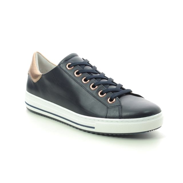 Gabor Operator Navy Leather Womens trainers 46.515.66
